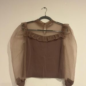 Zara Poof Sleeve top